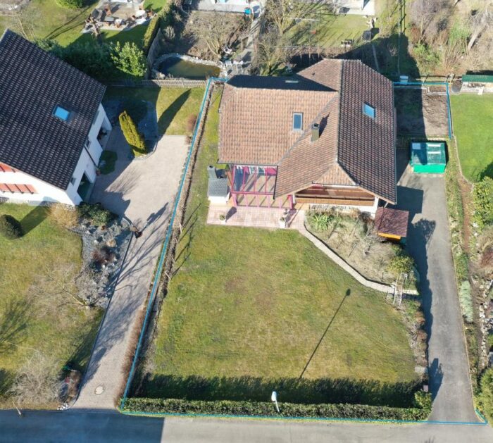 Drohnenaufnahme Grundstück